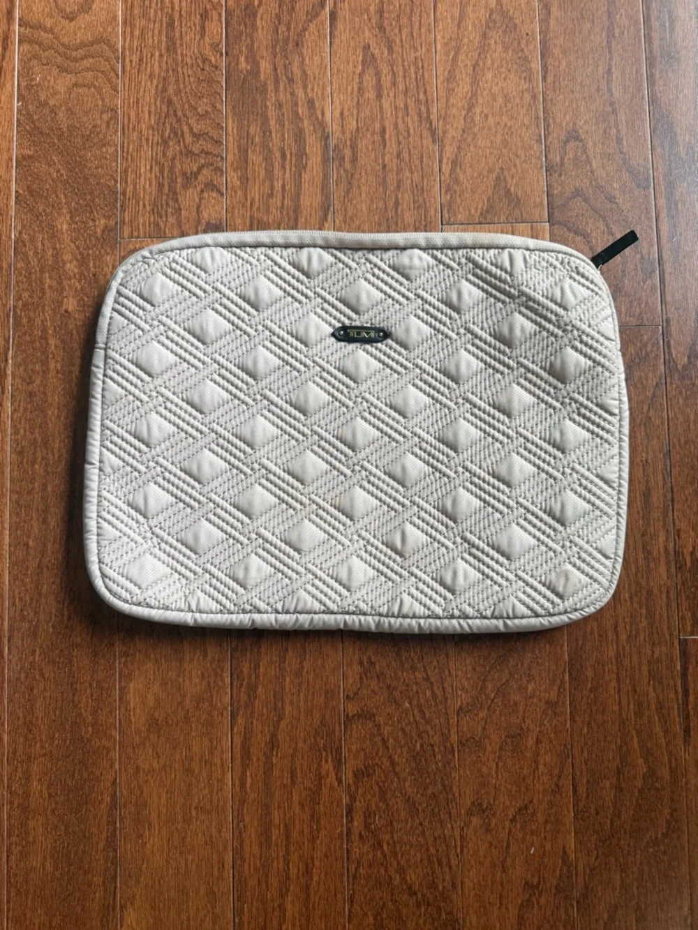 Tumi Quilted Tablet Sleeve in Light Cream